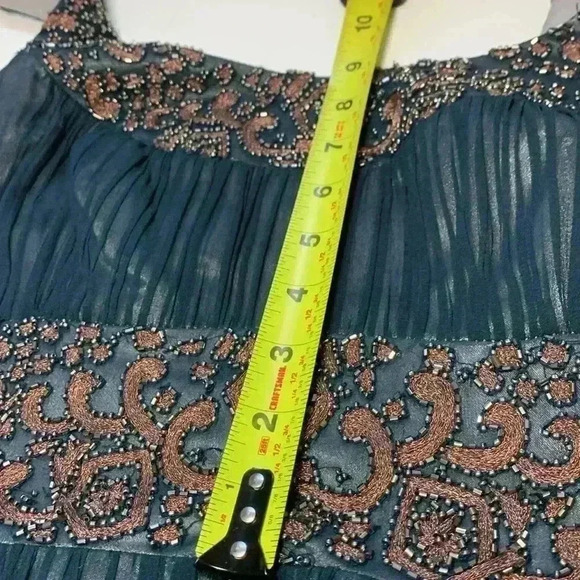 Adrianna Papell Cocktail dress w crinoline, beading, gorgeous pleating Size 6 - Picture 14 of 17
